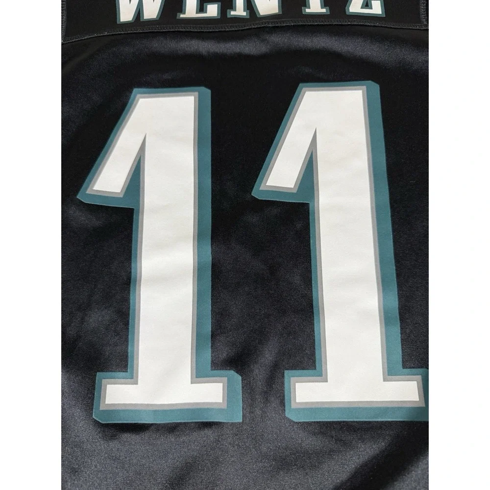Philadelphia Eagles Jersey Adult Extra Large Black Nike Onfield Carson Wentz #11